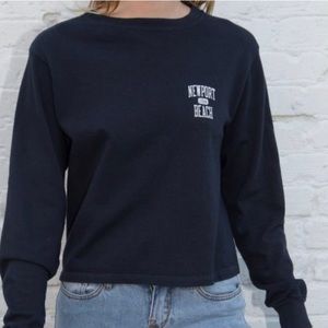 Brandy Melville Long Sleeve Blue Newport Beach